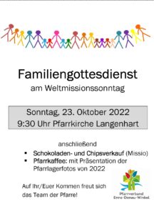 Familiengottesdienst Langenhart Oktober 2022